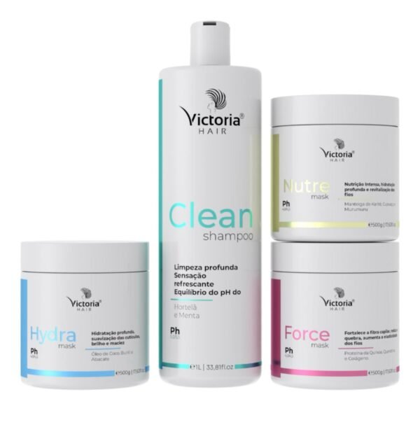 Cronograma Capilar Shampoo + Recontrução + Nutrição teia + Hidratação